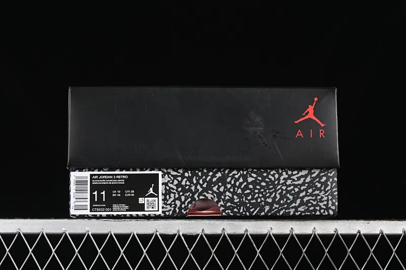 All categories Air Jordan Jordan series basketball shoes Air Jordan 3 GX foreign trade version Air Jordan 3 Retro AJ3 Joe 3 midnight black retro basketball shoes CT8532-001